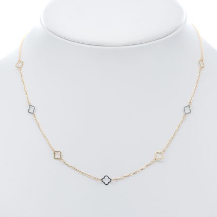 14k női arany anker nyaklánc szív mintákkal (másolat)