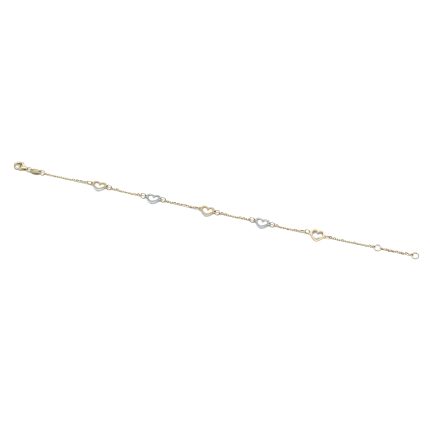 14k női arany karlánc virág mintával (másolat)