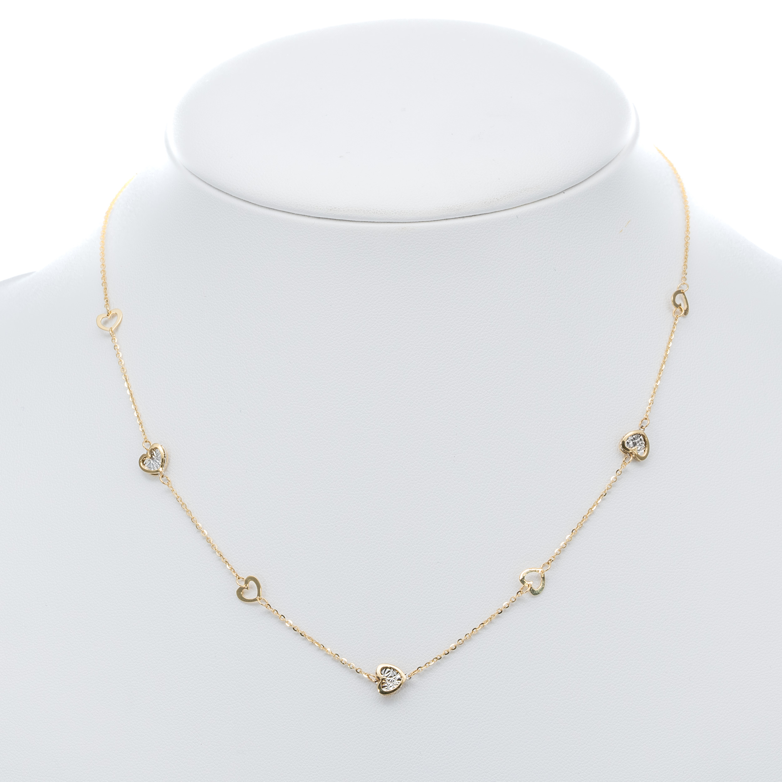 14k női arany bicolor anker nyaklánc szív mintákkal (másolat) 14k női arany bicolor anker nyaklánc szív mintákkal (másolat)