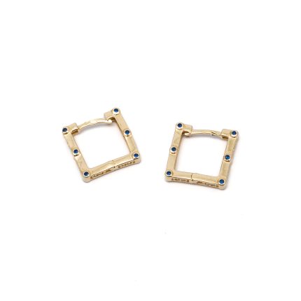 14k női arany bicolor villás kapcsos fülbevaló (másolat)