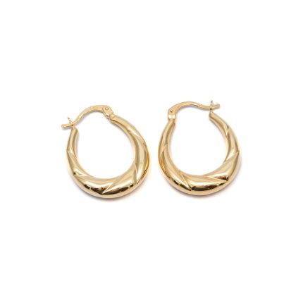 14k női arany bicolor villás kapcsos fülbevaló (másolat)