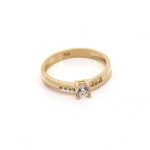 14k női arany gyűrű cirkónia kövekkel (másolat)