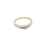 14k női arany bicolor gyűrű cirkónia kövekkel (másolat)