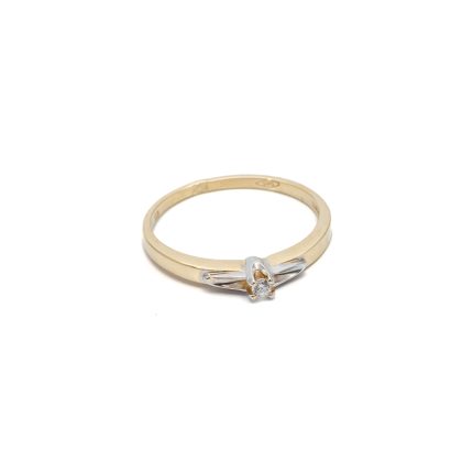 14k női arany bicolor gyűrű cirkónia kövekkel (másolat)