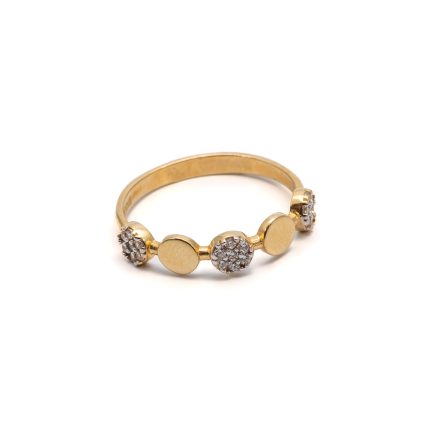 14k női arany fantázia gyűrű cirkónia kövekkel (másolat)