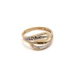 14k női arany bicolor fantázia gyűrű (másolat)