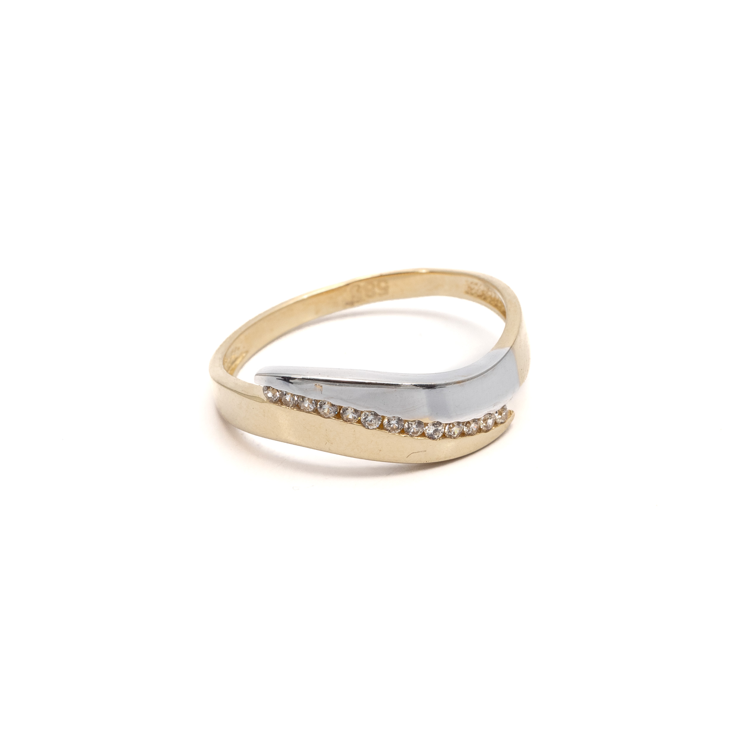 14k női arany bicolor fantázia gyűrű cirkónia kővel (másolat) 14k női arany bicolor fantázia gyűrű cirkónia kővel (másolat)