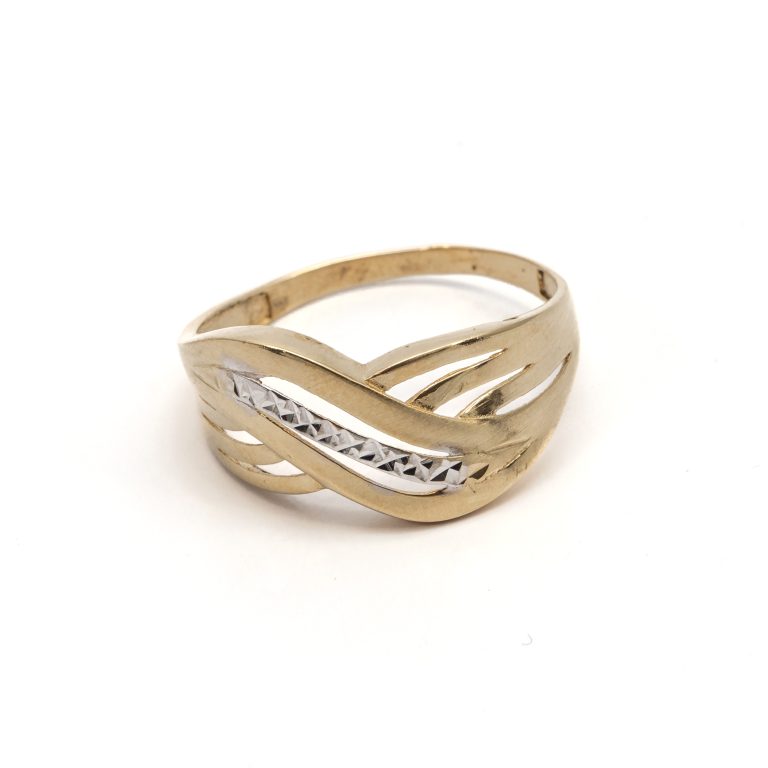 14k női arany bicolor gyűrű (másolat)