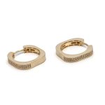 14k női arany köves patent záras fülbevaló (másolat)