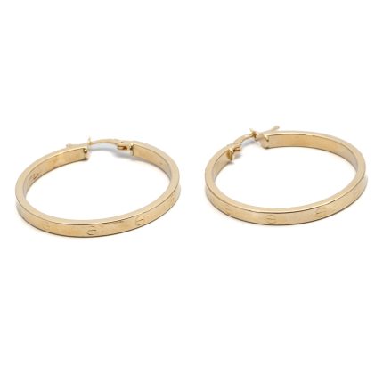 14k női arany mintás csőzáras karika fülbevaló (másolat)