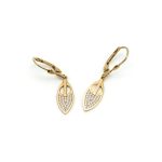 14k női arany köves patent záras fülbevaló (másolat)