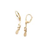 14k női arany köves francia záras fülbevaló (másolat)