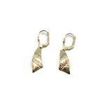 14k női arany köves patent záras fülbevaló. (másolat)