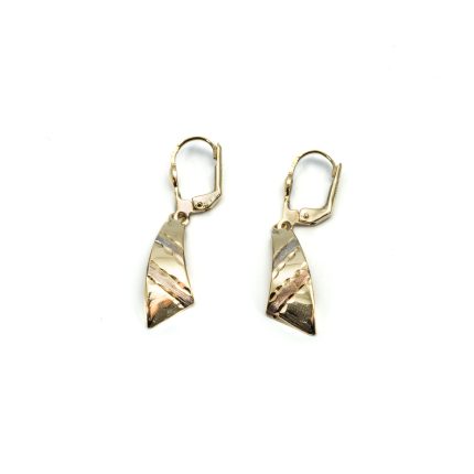 14k női arany köves patent záras fülbevaló. (másolat)