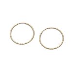 14k női arany köves csőzáras karika fülbevaló