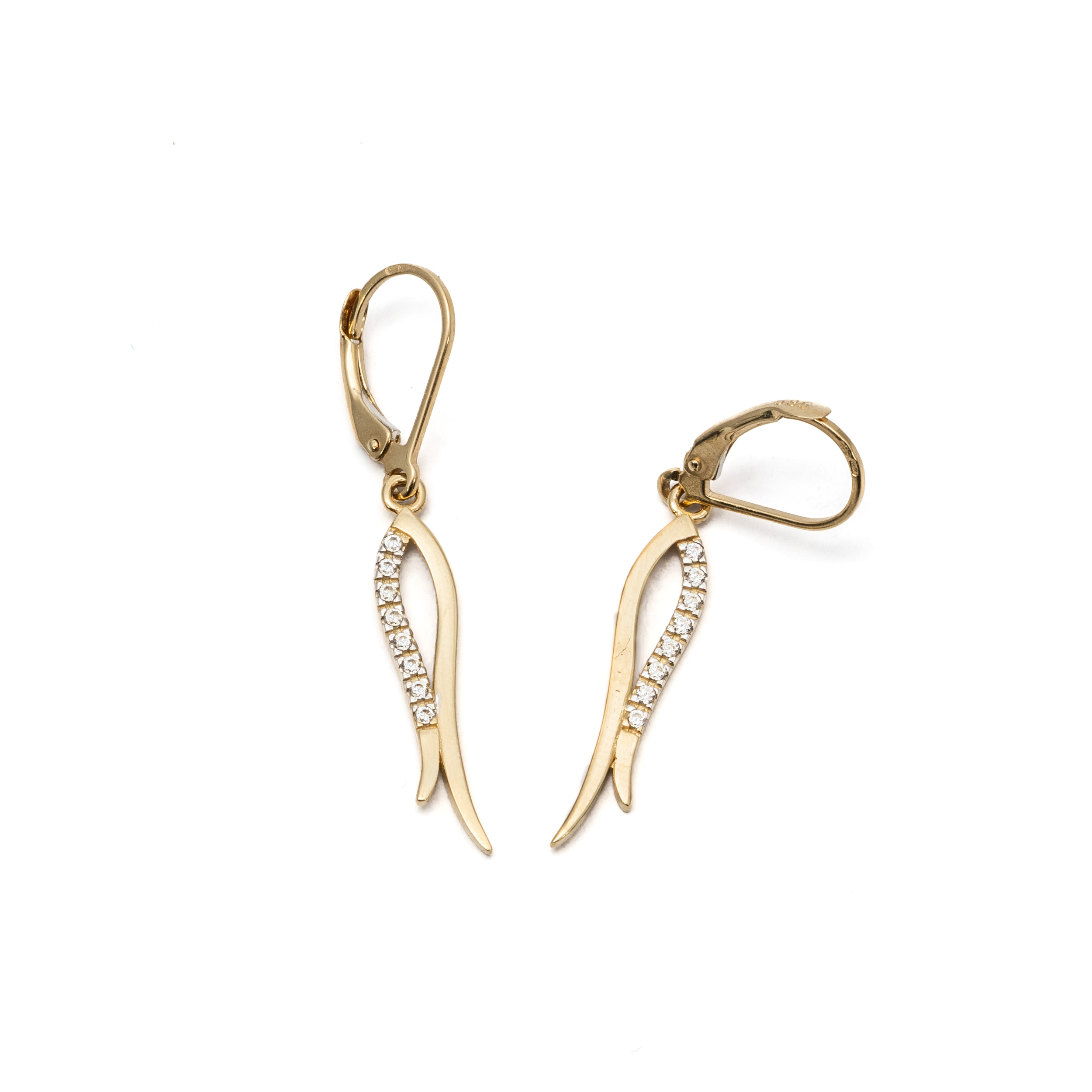 14k női arany francia kapcsos fülbevaló cirkónia kővel (másolat) 14k női arany francia kapcsos fülbevaló cirkónia kővel (másolat)