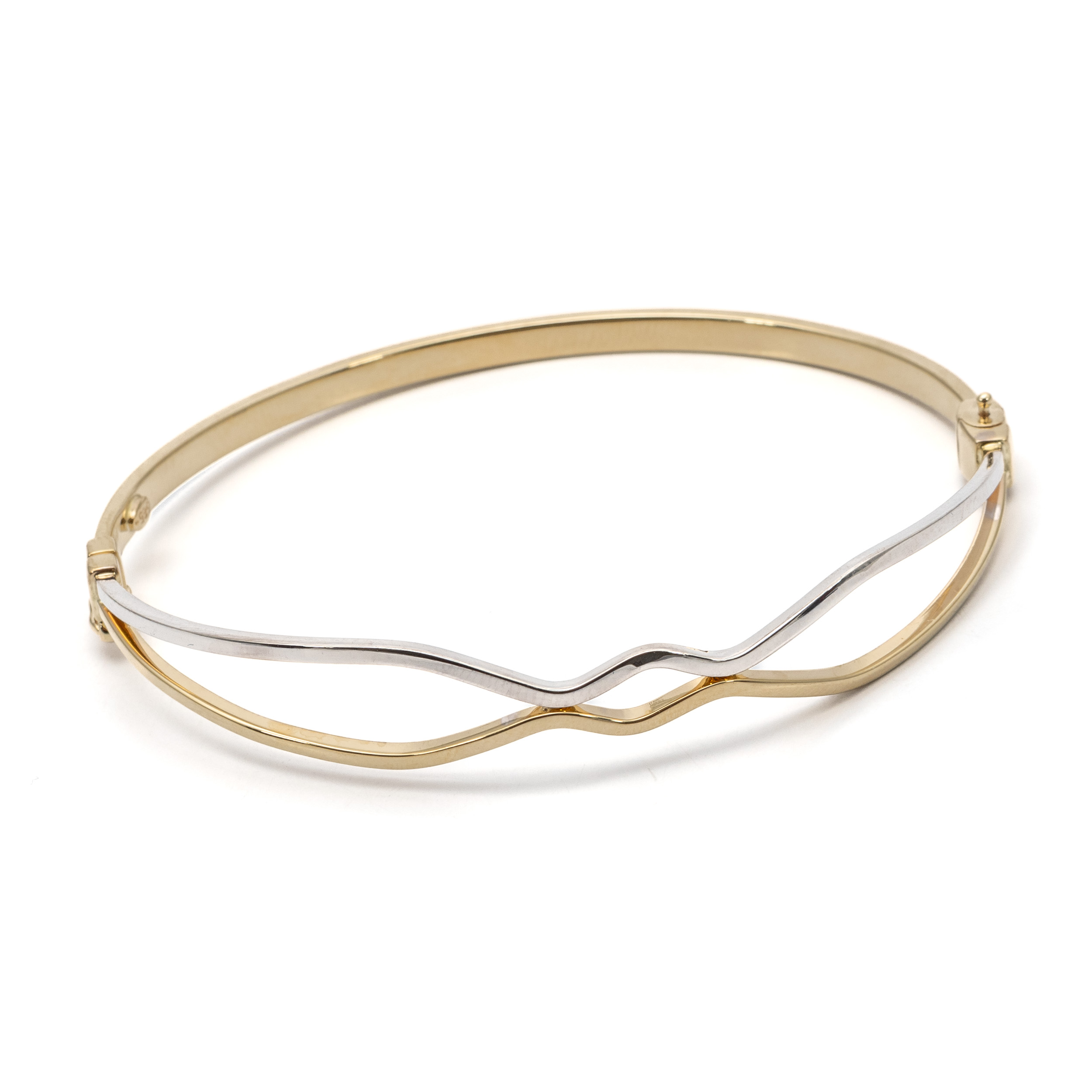 14k női arany bicolor hullámos karperec (másolat) 14k női arany bicolor hullámos karperec (másolat)