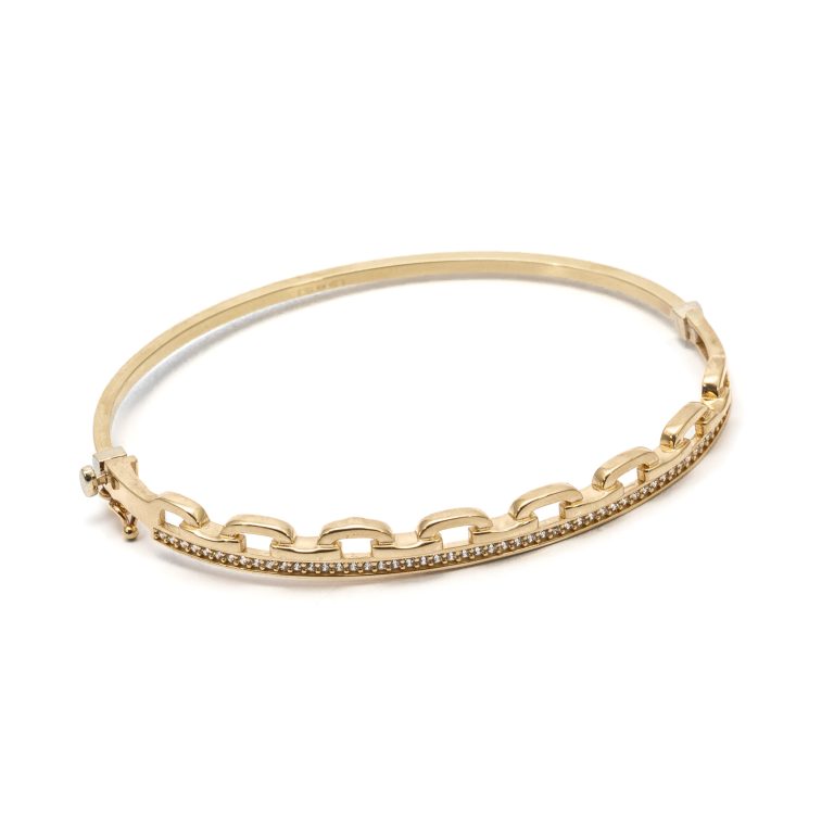 14k női arany köves karperec (másolat)