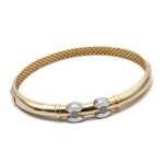 14k női arany bicolor köves karperec (másolat)