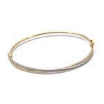 14k női arany bicolor hullámos karperec (másolat)