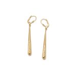 14k női arany köves patent záras fülbevaló (másolat)