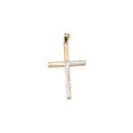 14k női arany bicolor kereszt medál (másolat)
