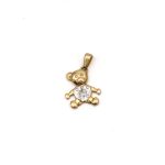 14k női arany bicolor hattyú formájú medál (másolat)