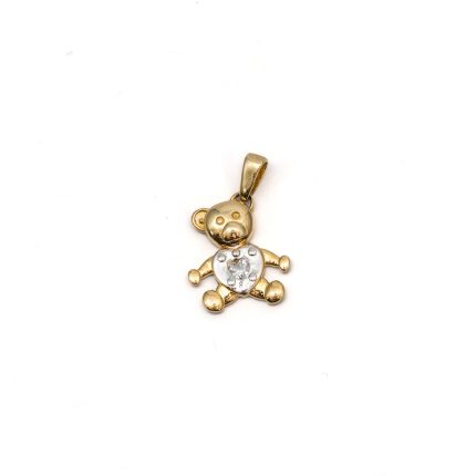 14k női arany bicolor hattyú formájú medál (másolat)