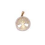 14k női arany szív medál cirkónia kövekkel (másolat)