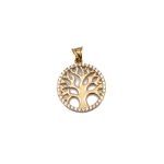 14k női arany életfa medál cirkónia kövekkel (másolat)