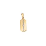 14k női arany szív medál cirkónia kövekkel (másolat)