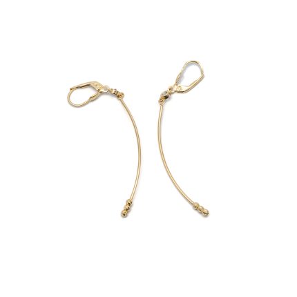 14k női arany lógós patentzáras fülbevaló (másolat)