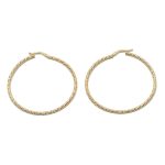 14k arany villás kapcsos karika fülbevaló (másolat)