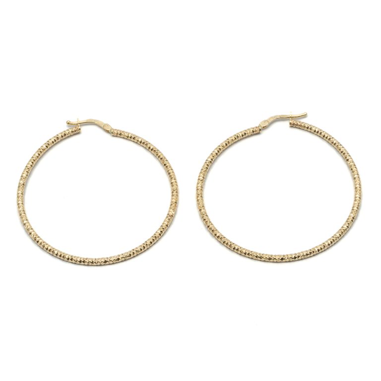 14k arany villás kapcsos karika fülbevaló (másolat)