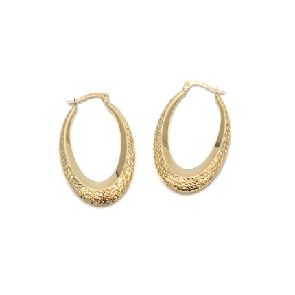 14k arany villás kapcsos karika fülbevaló (másolat)