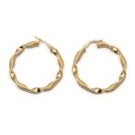 14k arany villás kapcsos karika fülbevaló (másolat)