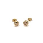 14k női arany stekkeres fülbevaló cirkónia kővel (másolat)