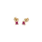 14k női arany stekkeres fülbevaló cirkónia kővel (másolat)