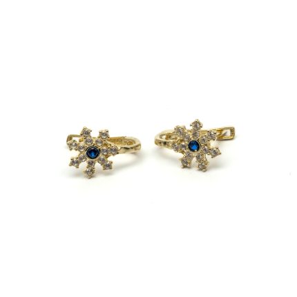 14k gyerek arany francia kapcsos fülbevaló lila cirkónia kövekkel (másolat)