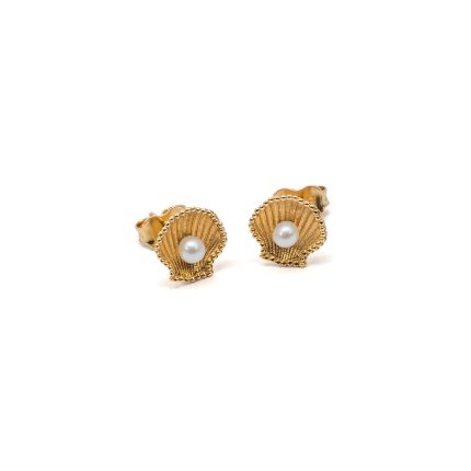 14k női arany stekkeres négylevelű lóhere fülbevaló (másolat)