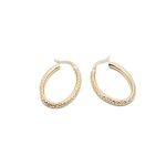 14k női arany villás kapcsos szív formájú fülbevaló (másolat)