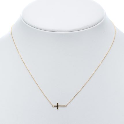 14k női arany anker nyaklánc medállal (másolat)