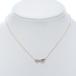 14k női arany anker nyaklánc medállal (másolat)