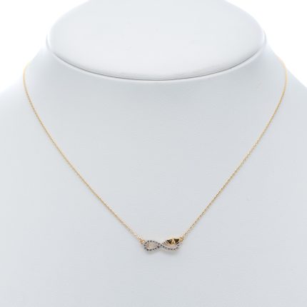 14k női arany anker nyaklánc medállal (másolat)