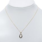 14k női arany anker nyaklánc négylevelű lóhere medállal (másolat)