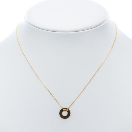 14k női arany anker nyaklánc medállal (másolat)