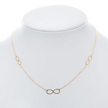 14k női arany anker nyaklánc szív medállal (másolat)