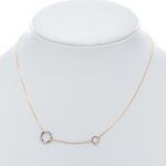 14k női arany anker nyaklánc medállal (másolat)