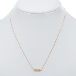 14k női arany anker nyaklánc medállal (másolat)