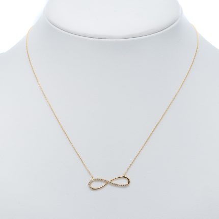 14k női arany anker nyaklánc medállal (másolat)